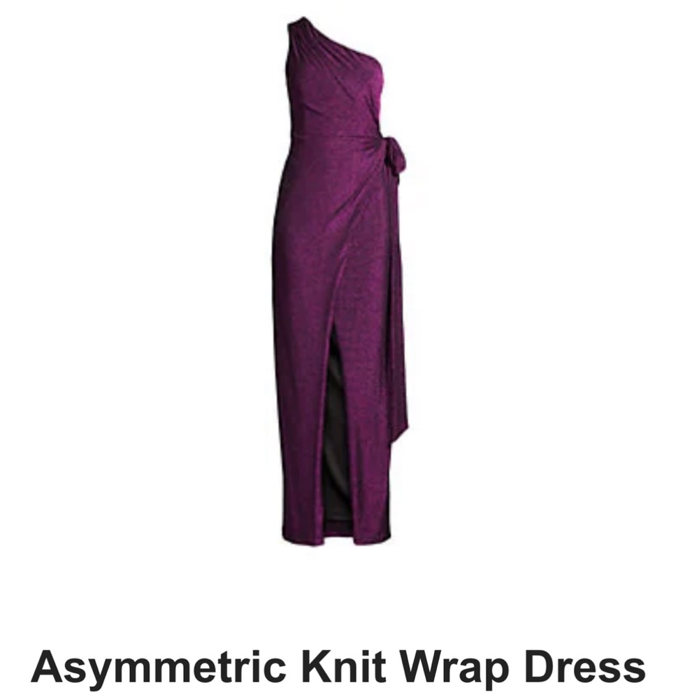 Aidan by Aidan Mattox
Asymmetric Knit Wrap Dress